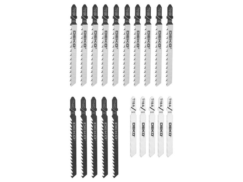 

Пилка Deko JSB20 по дереву и металлу 20 шт 063-4345, JSB20