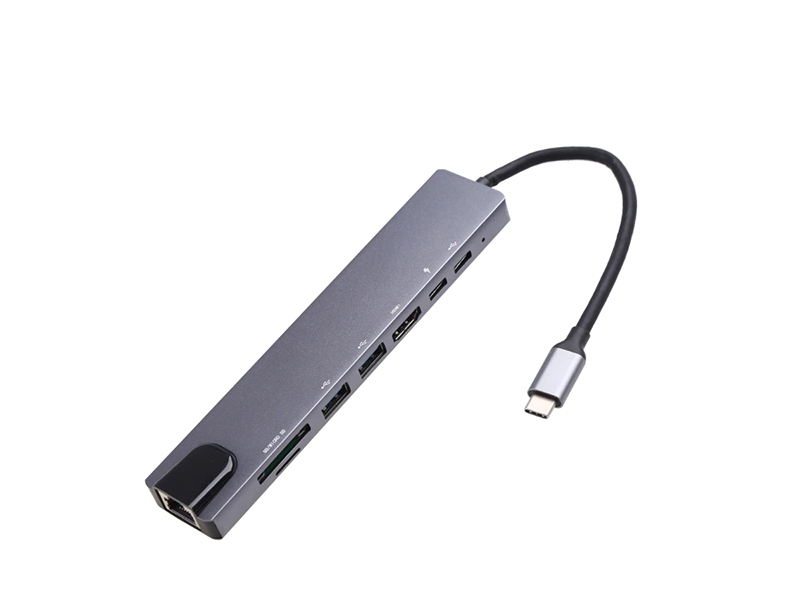 фото Хаб usb palmexx usb-c - hdmi+usb2.0+usb3.0+usb-c+cr+lan+pd px/hub-079