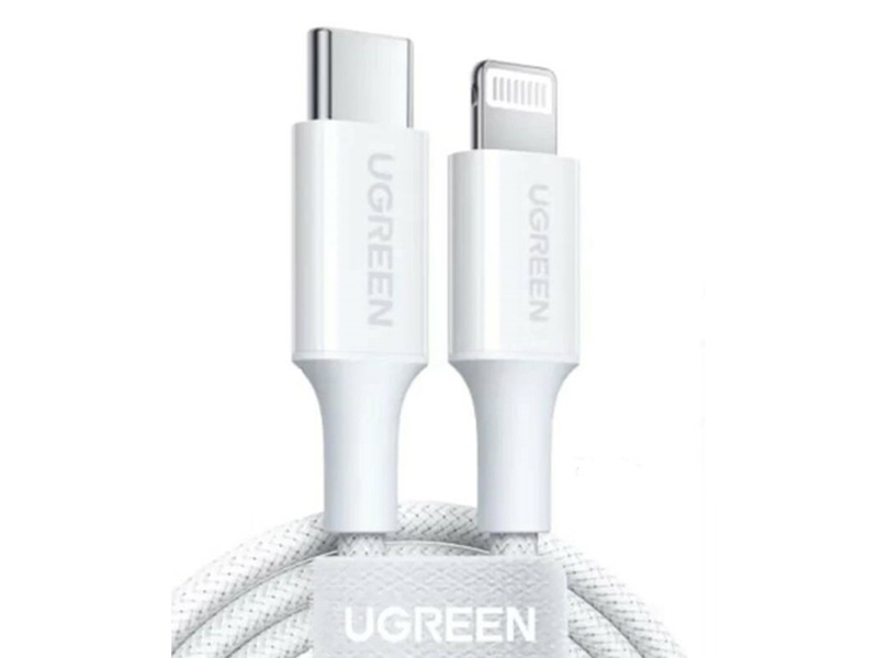

Аксессуар Ugreen US532 Lightning - USB-C 1m White 90447, US532