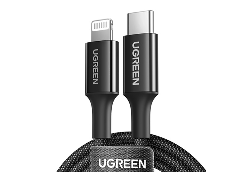 

Аксессуар Ugreen US532 Lightning - USB-C 1m Black 90493, US532