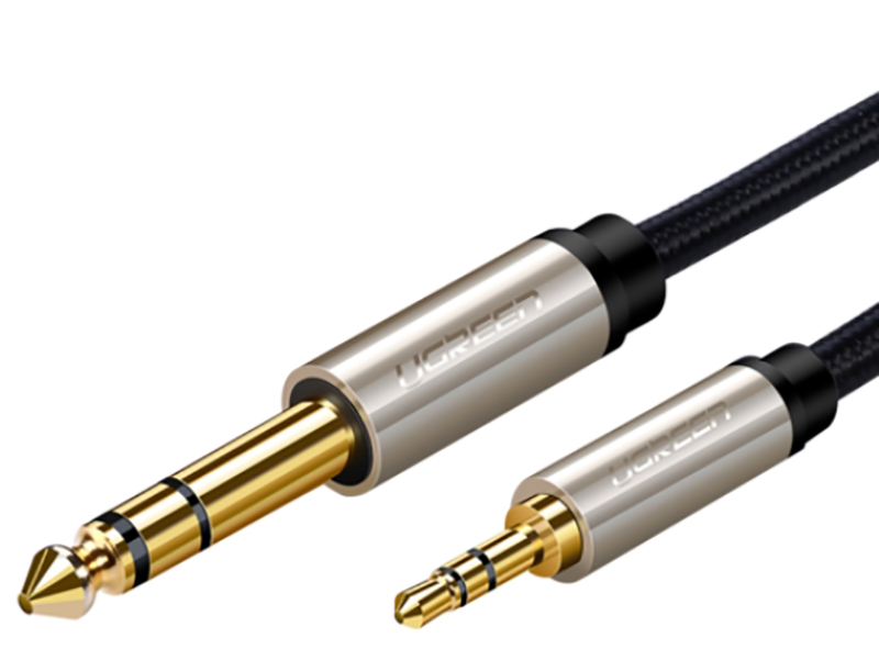 

Аксессуар Ugreen AV127 Jack 3.5mm - 6.35mm 10m Black 40808, AV127