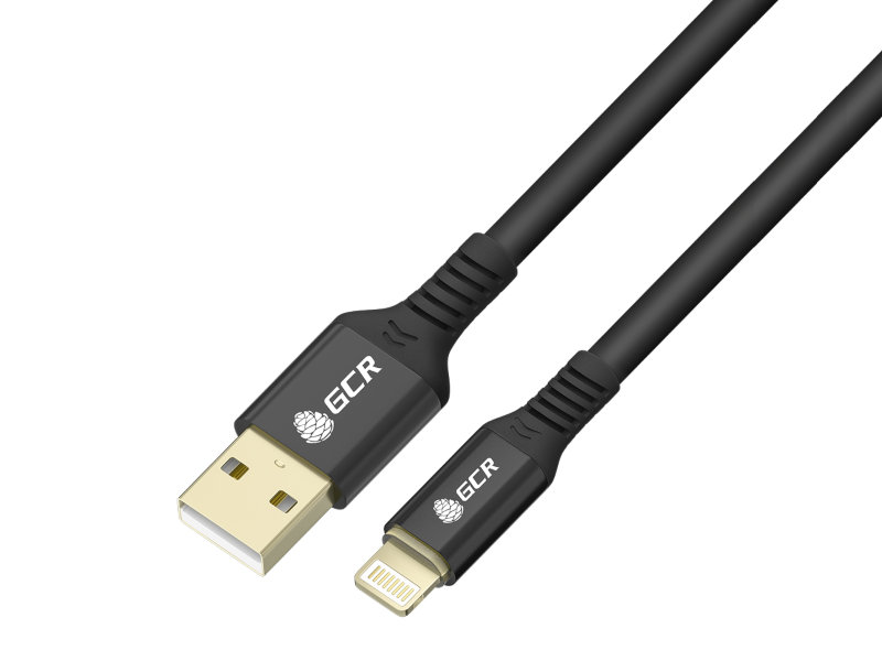 

Аксессуар GCR USB - Lightning 1.2m Black GCR-53700, GCR-53700