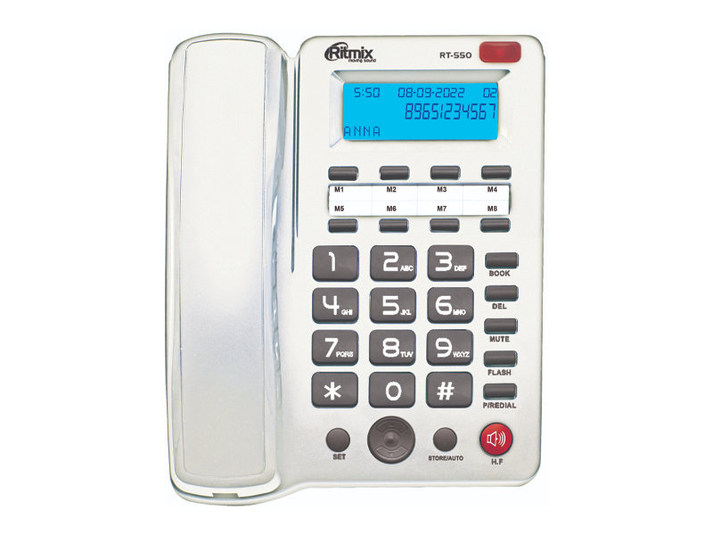 фото Телефон ritmix rt-550 white