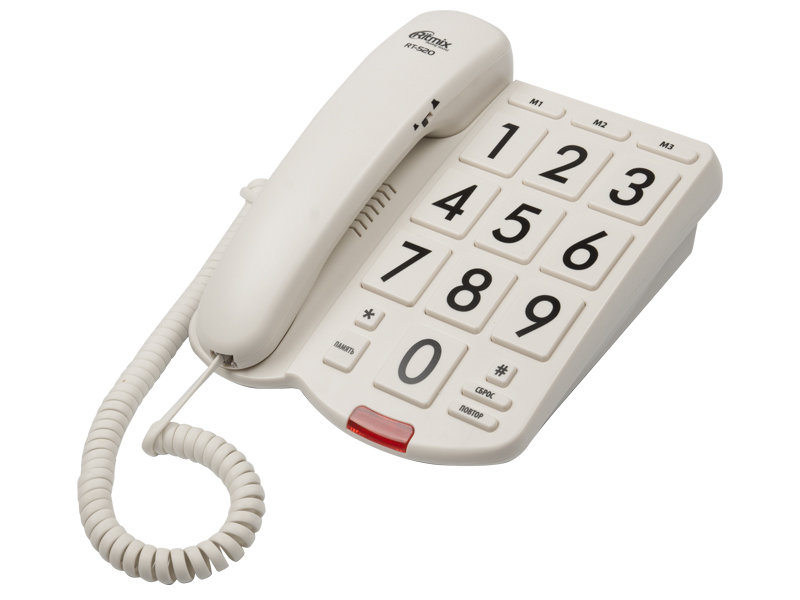 Телефон Ritmix RT-520 Ivory проводной телефон ritmix rt 007