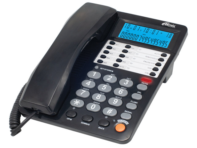 Телефон Ritmix RT-495 Black проводной телефон ritmix rt 005