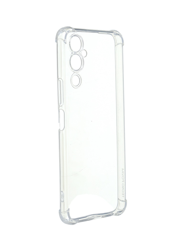 фото Чехол ibox для tecno pova4 crystal с усиленными углами silicone transparent ут000033432