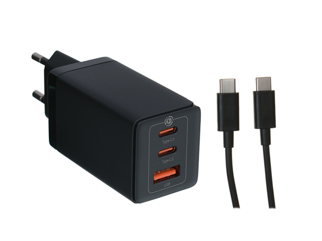 цена Зарядное устройство Baseus GaN5 Pro Quick Charger USB - 2xUSB-C 65W + cable USB Type-C CCGAN65E5 / CCGP120201
