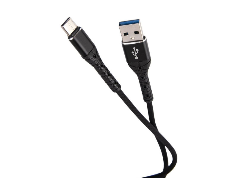 

Аксессуар mObility USB - Type-C 3А Black УТ000024536, УТ000024536