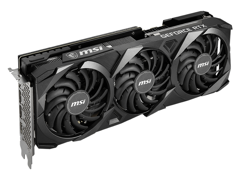 

Видеокарта MSI RTX 3060 Ti Ventus 3X 8GD6X OC 1410Mhz PCI-E 4.0 8192Mb 19000Mhz 256 bit HDMI 3xDP, RTX 3060 Ti Ventus 3X 8GD6X OC
