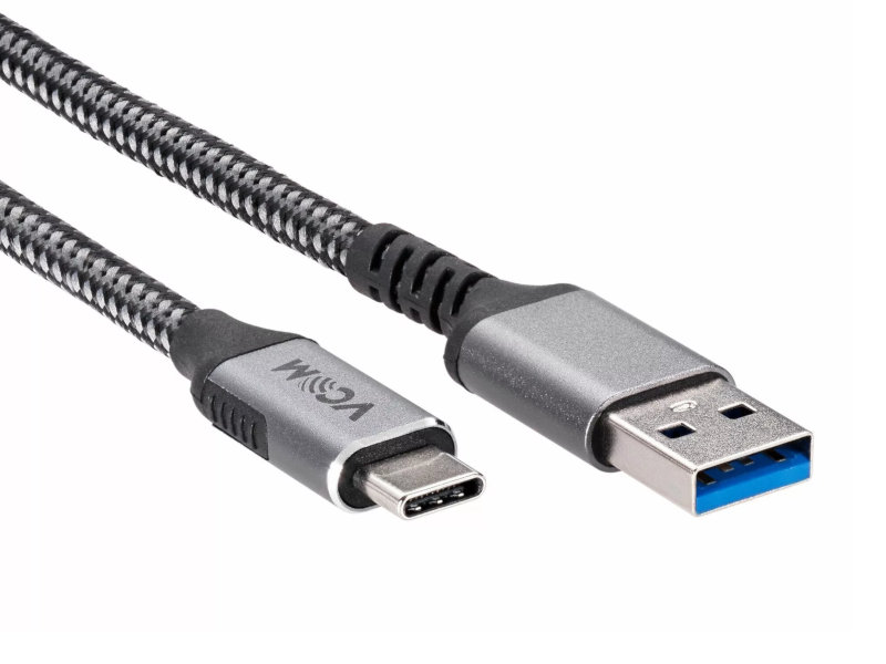 Аксессуар VCOM USB 3.2 AM - CM 1m CU401M-1M кабель vcom cu401m 2m usb3 2 gen2 am cm 10gbs all shell 2м