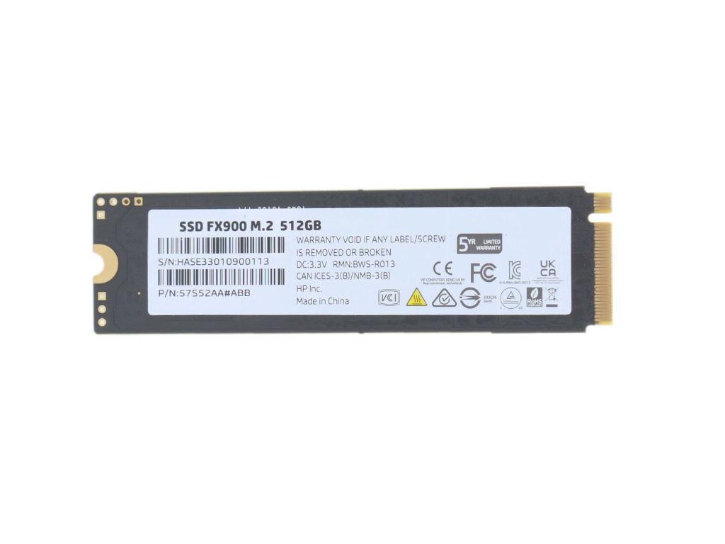 

Твердотельный накопитель HP FX900 Series 512Gb 57S52AA#ABB, FX900