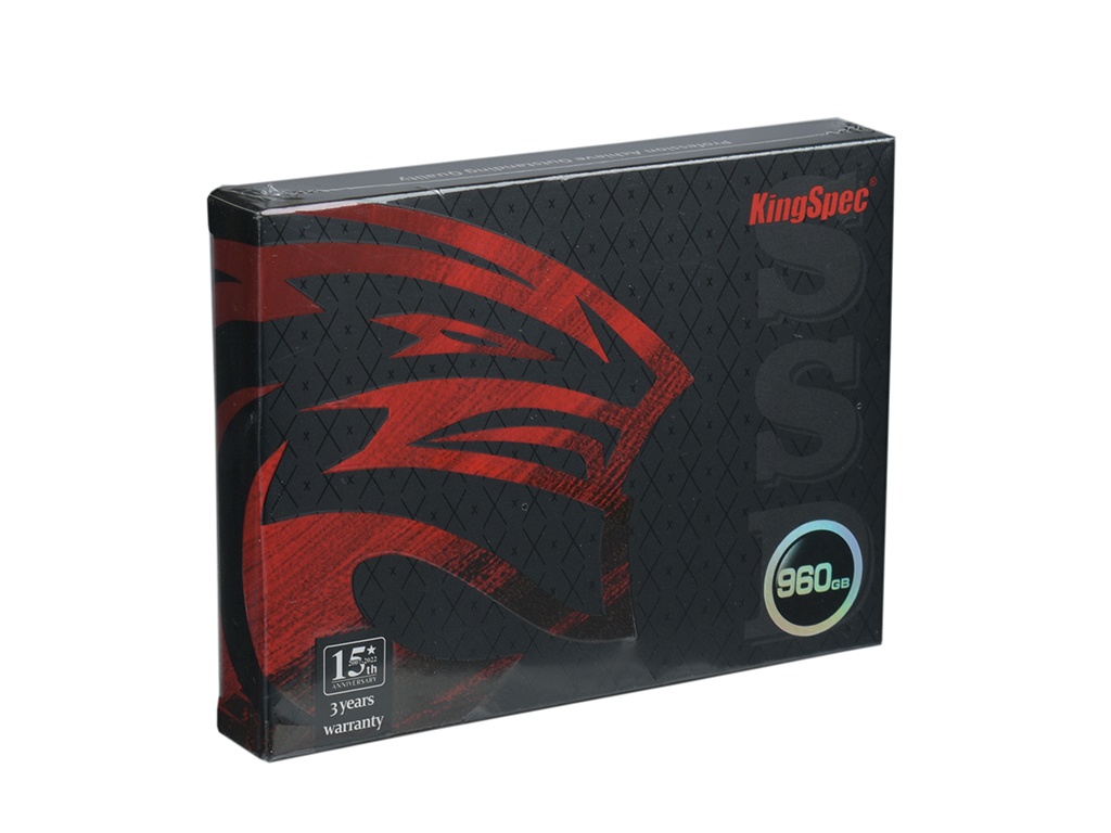 Твердотельный накопитель KingSpec SSD SATA3 2.5 P4 Series 960Gb P4-960 цена и фото
