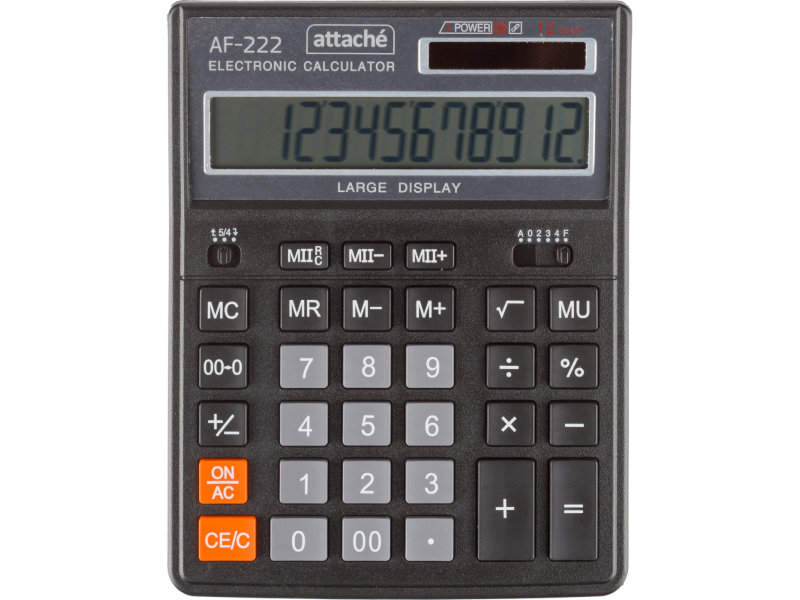 Калькулятор Attache AF-222 Black 1550713