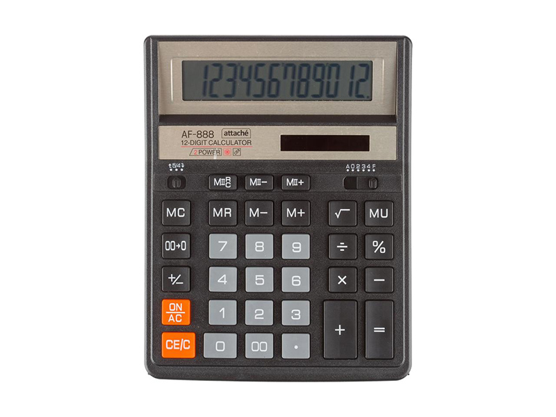 Калькулятор Attache ASF-888 Black 1550711