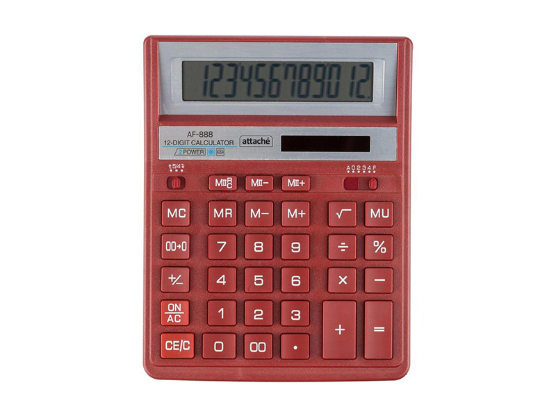 Калькулятор Attache AF-888 Red 1572672