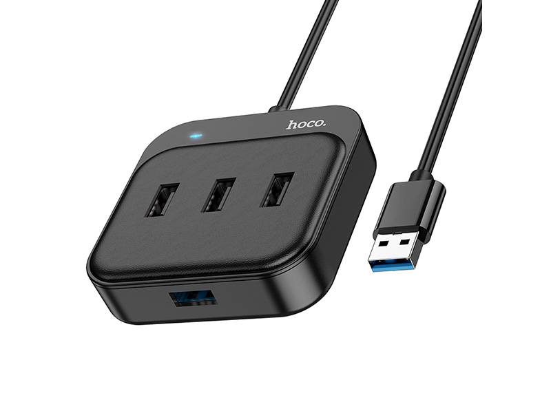 Хаб USB Hoco HB31 1xUSB 3.0 + 3xUSB 2.0 1.2m 6931474784896