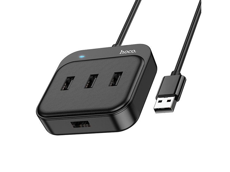 

Хаб USB Hoco HB31 4xUSB 2.0 1.2m 6931474784858, HB31