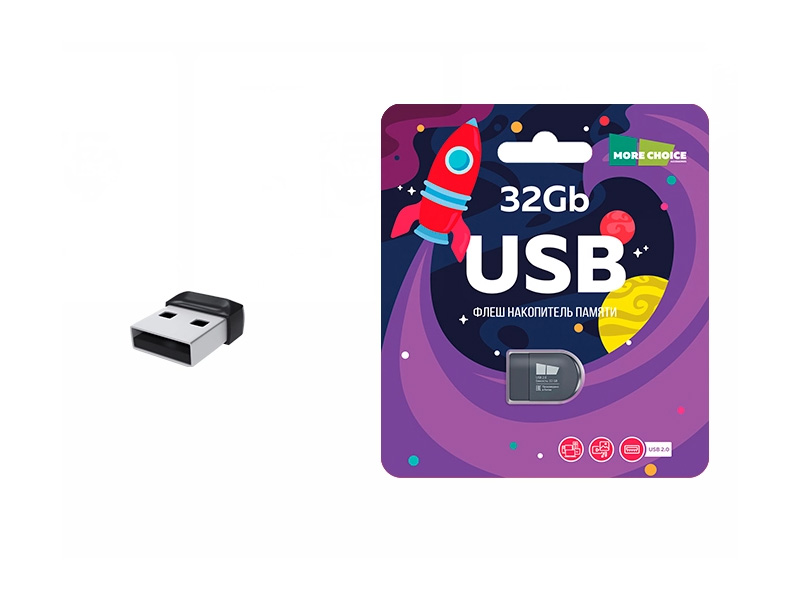 фото Usb flash drive 32gb - more choice mini mf32-2 4610196404917