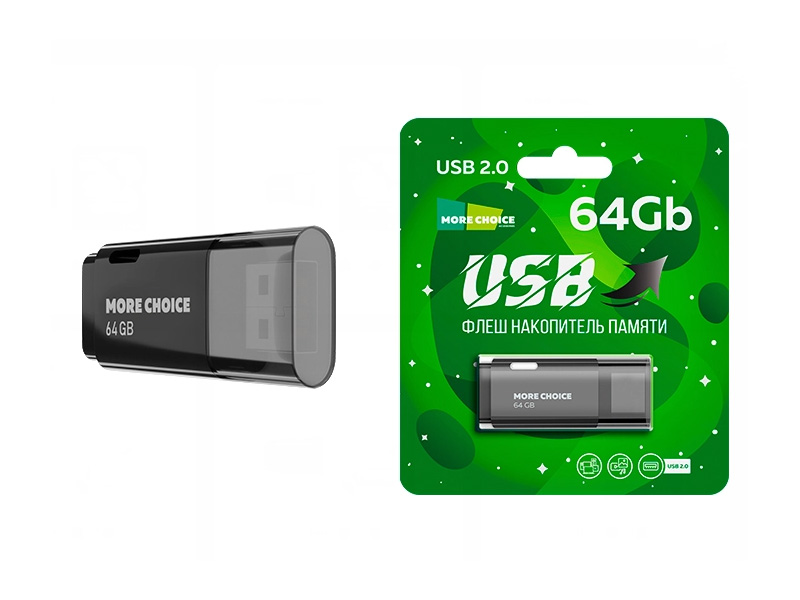 

USB Flash Drive 64Gb - More Choice MF64 4610196405167, 4610196405167