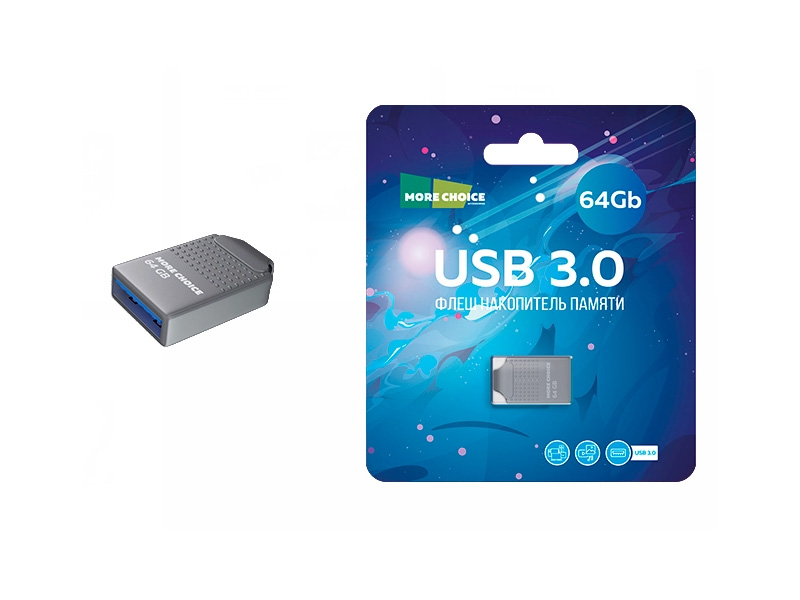 

USB Flash Drive 64Gb - More Choice Mini MF64-2m 4610196404870, 4610196404870