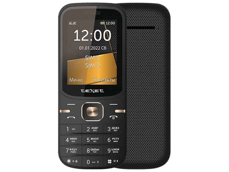 Сотовый телефон teXet TM-216 Black сотовый телефон texet tm 521r black orange