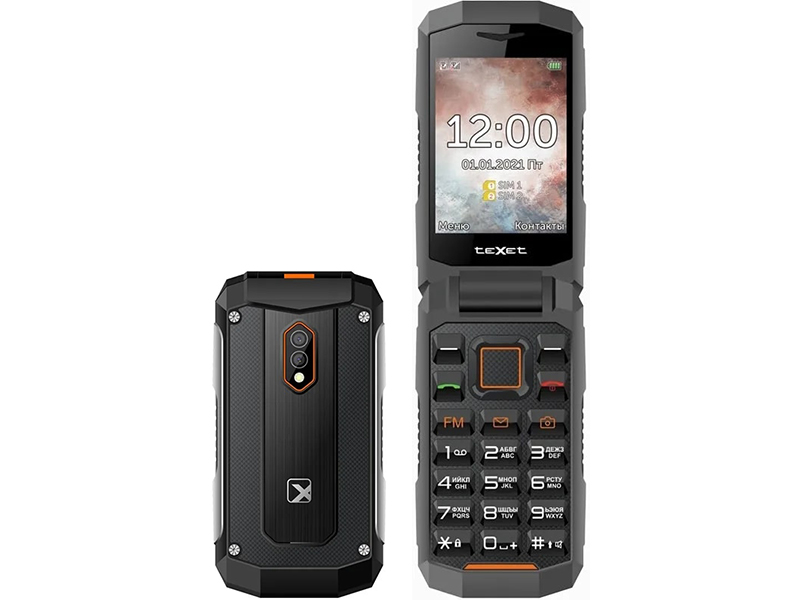 Сотовый телефон teXet TM-D411 Black сотовый телефон texet tm d424 black