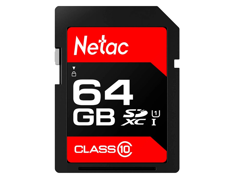 Карта памяти 64Gb - Netac SDHC P600 NT02P600STN-064G-R флеш карта sdhc 128gb netac p600 nt02p600stn 128g r
