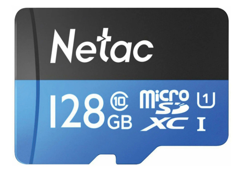 Карта памяти 128Gb - Netac microSDHC P500 NT02P500STN-128G-S карта памяти 128gb netac microsdhc p500 nt02p500stn 128g r с переходником под sd