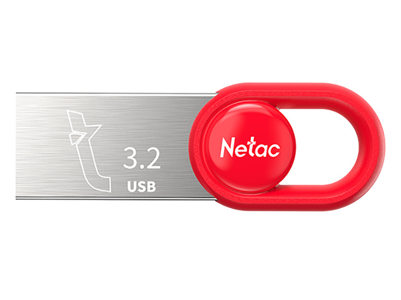 USB Flash Drive 128Gb - Netac UM2 USB 3.2 NT03UM2N-128G-32RE usb flash drive 128gb netac u182 usb 3 0 nt03u182n 128g 30bl