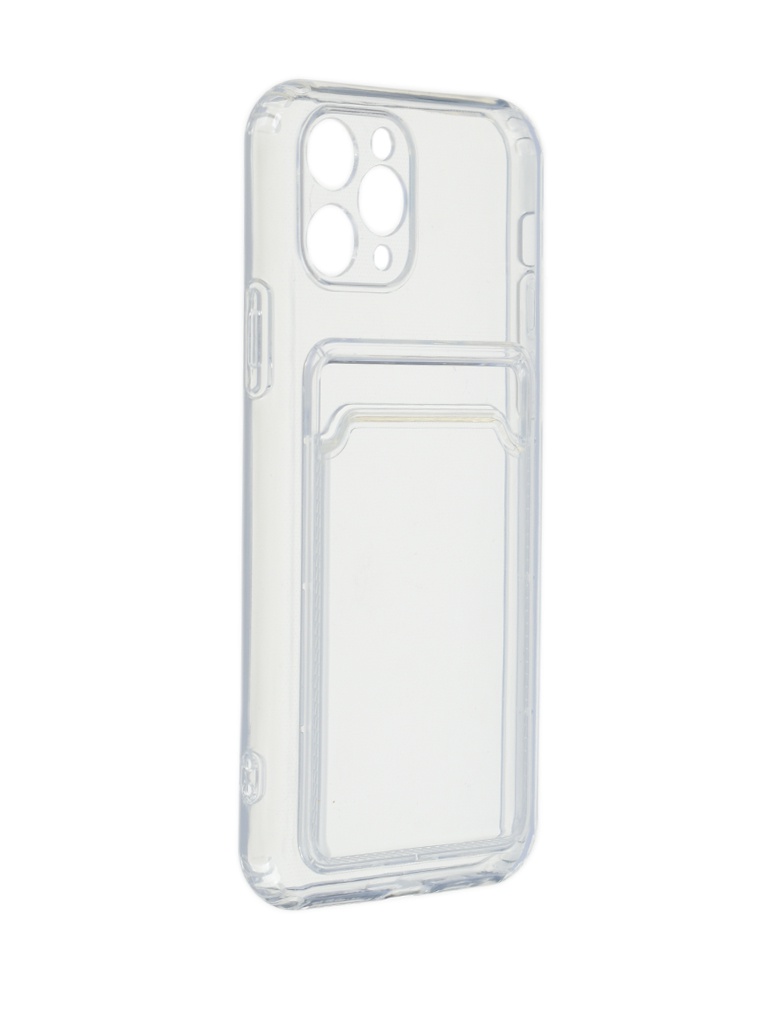 фото Чехол ibox для apple iphone 11 pro crystal с кардхолдером silicone transparent ут000027246