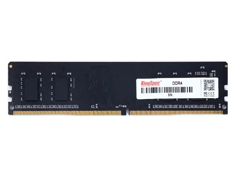 Модуль памяти KingSpec DDR4 DIMM 2666Mhz PC21300 CL17 - 8Gb KS2666D4P12008G модуль памяти kingspec so dimm ddr4 4гб pc4 21300 2666mhz 1 2v cl17 ks2666d4n12004g