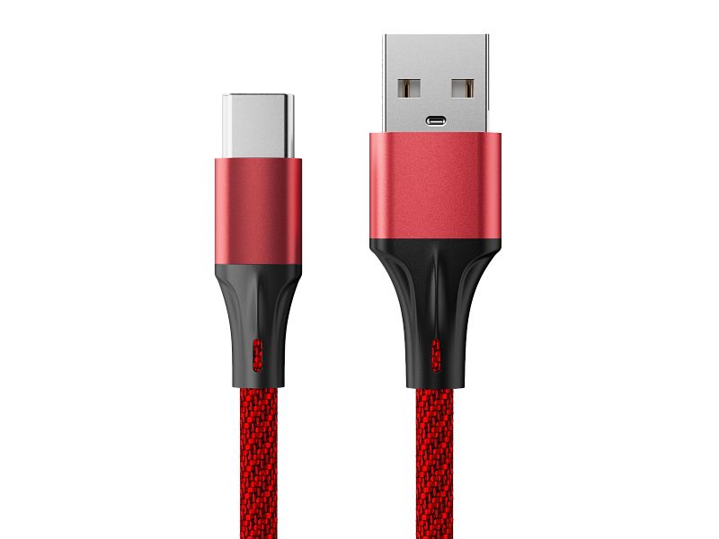 

Аксессуар AccesStyle USB - Type-C 2m Red AC30-F200M, AC30-F200M