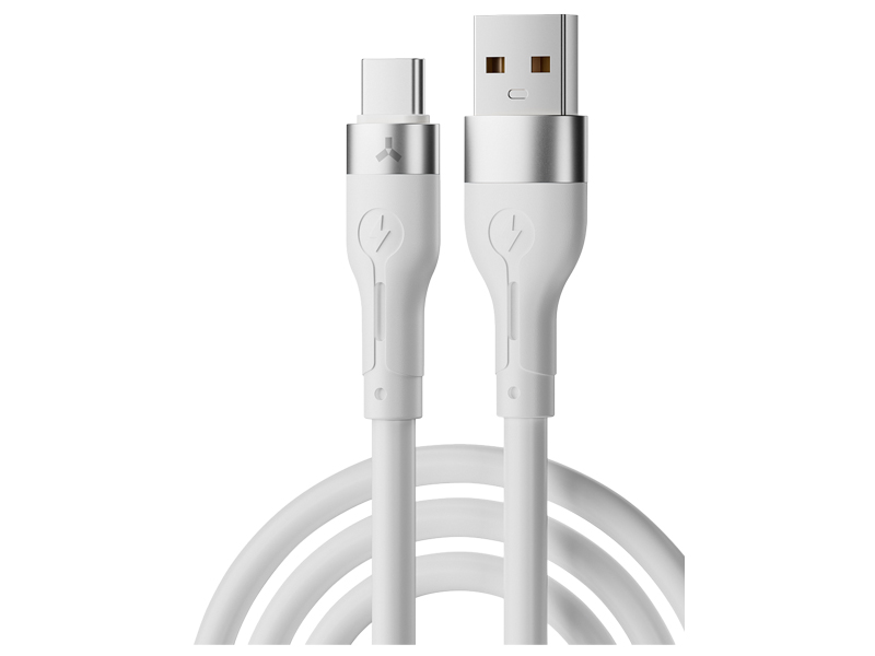 

Аксессуар AccesStyle USB - Type-C 1m White AC30-S100, AC30-S100