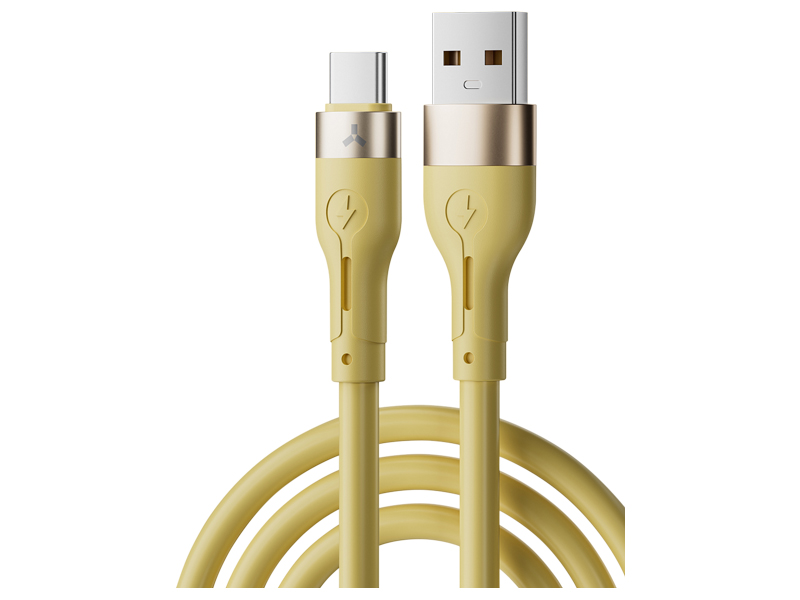 

Аксессуар AccesStyle USB - Type-C 1m Yellow AC30-S100, AC30-S100