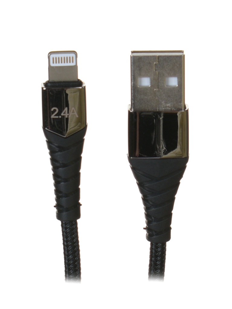 Аксессуар AccesStyle USB - Lightning 1m Black-Grey AL24-F100LED