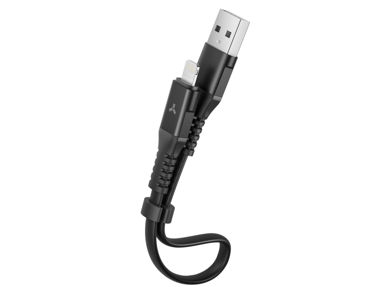 Аксессуар AccesStyle USB - Lightning 30cm Black AL24-TF30
