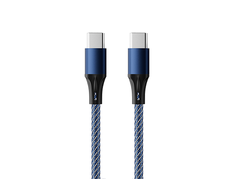 

Аксессуар AccesStyle Type-C - Type-C 1m Black-Blue CC30-F100M, CC30-F100M
