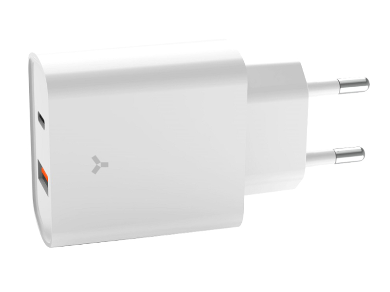 Зарядное устройство AccesStyle Crystal 20WUT USB + Type-C White