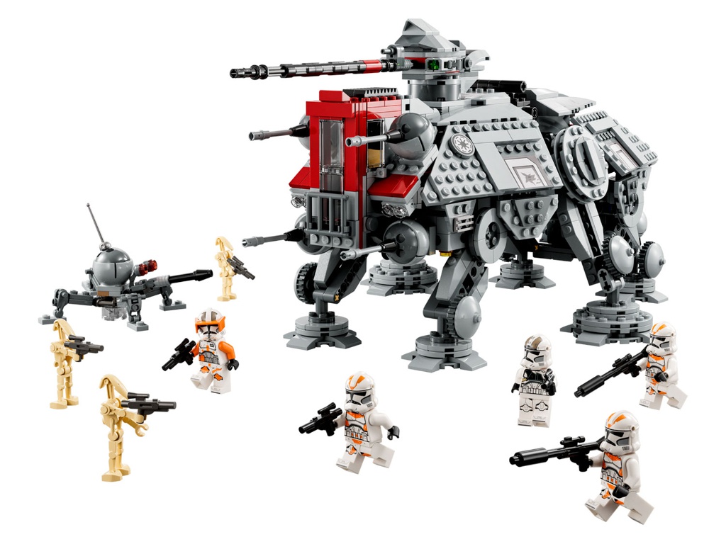 

Конструктор Lego Star Wars Шагоход AT-TE 1082 дет. 75337, Шагоход AT-TE