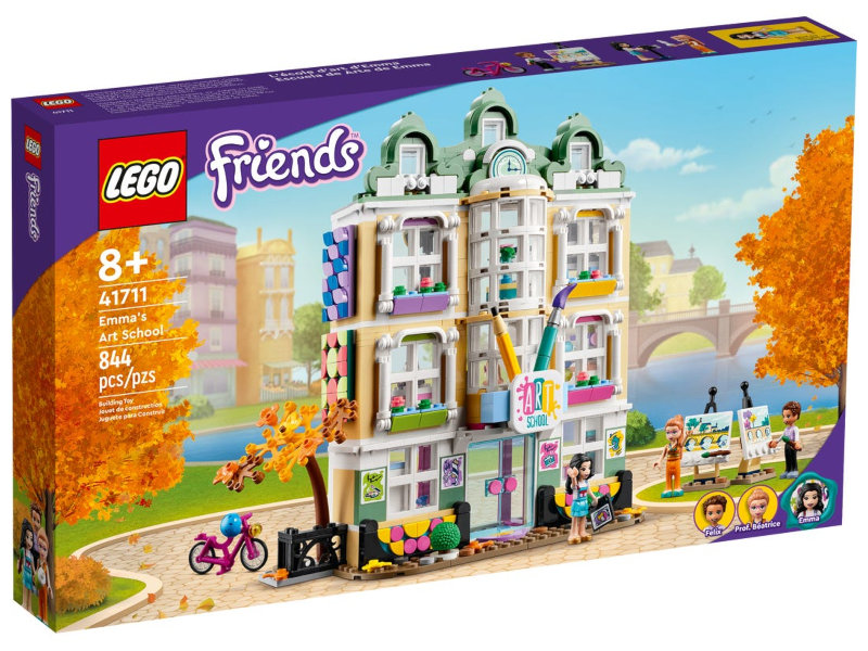 Lego Friends Художественная школа Эммы 844 дет. 41711 конструктор lego friends спасательная станция мии для диких зверей 41717