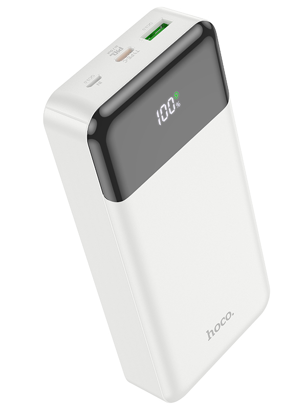 Внешний аккумулятор Hoco Power Bank J102A Cool Figure PD20W+QC3.0 20000mAh White hoco hc5 cool enjoy
