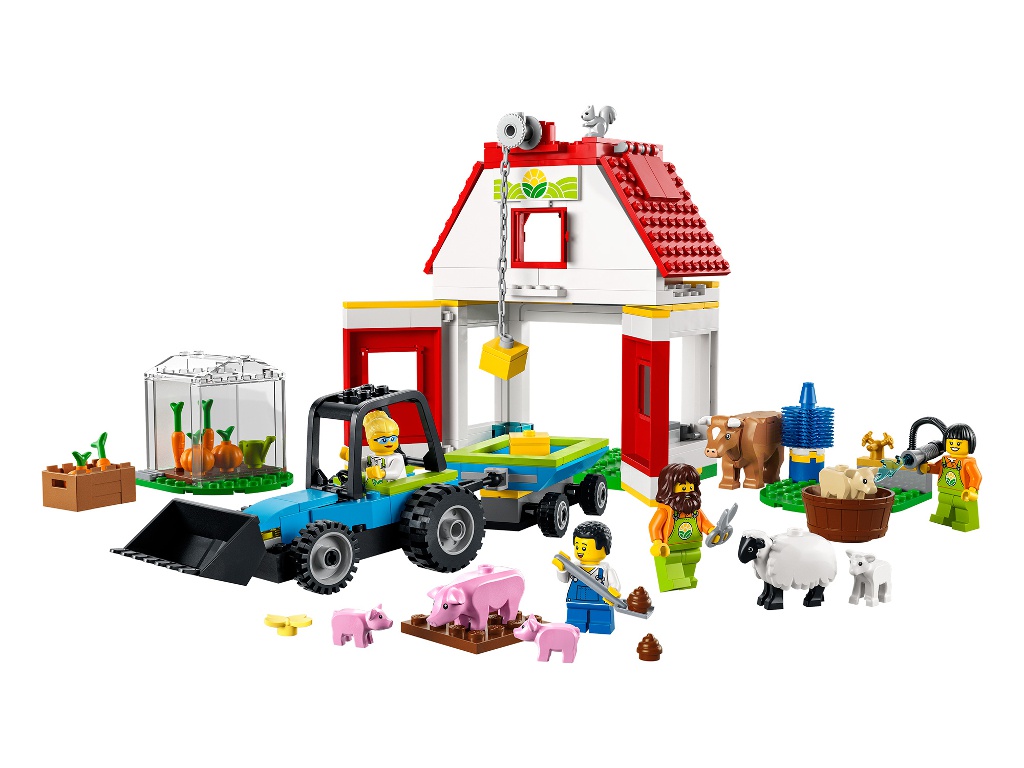 

Конструктор Lego City Ферма и амбар с животными 230 дет. 60346, Ферма и амбар с животными