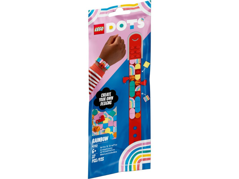 

Lego Dots Браслет с шармами «Радуга» 37 дет. 41953, Браслет с шармами «Радуга»