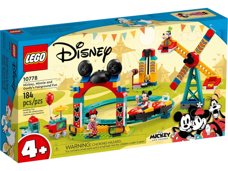 

Lego Disney Микки, Минни и Гуфи на веселой ярмарке 184 дет. 10778, Микки, Минни и Гуфи на веселой ярмарке