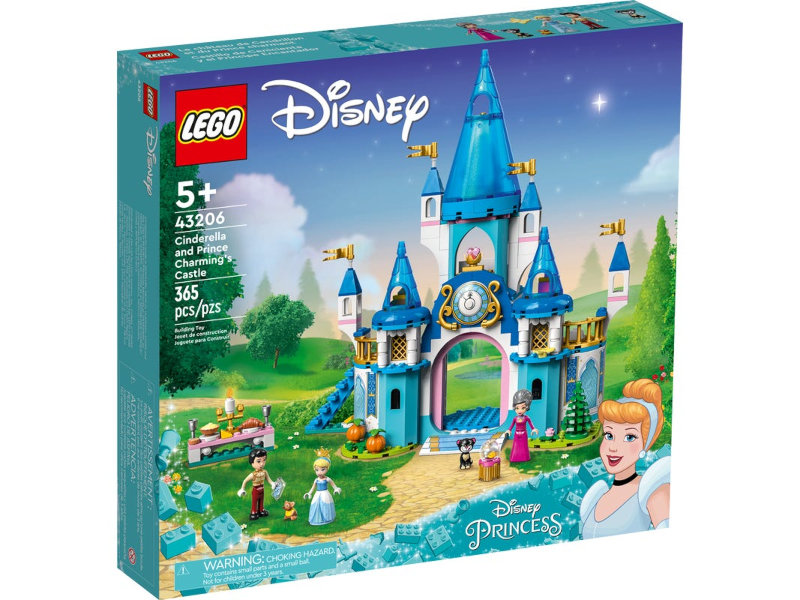 Lego Disney Princess Замок Золушки и Прекрасного принца 365 дет. 43206 конструктор lego princess замок белль и чудовища