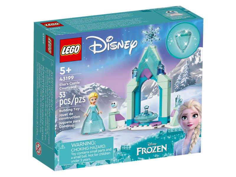 Lego Disney Princess Двор замка Эльзы 53 дет. 43199 конструктор lego disney twirling rapunzel 89 дет 43214