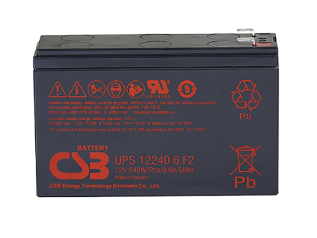 Аккумулятор для ИБП CSB UPS122406 12V 5.0Ah клеммы F2