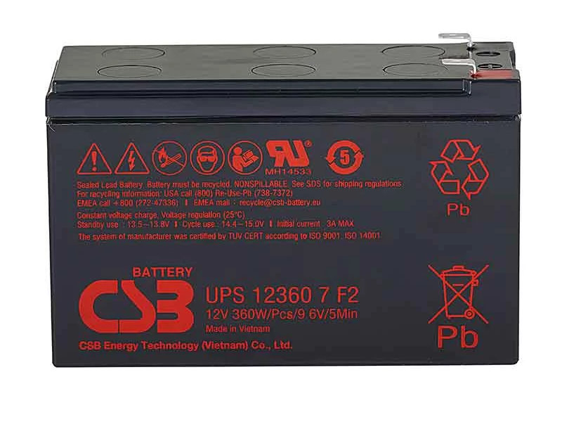 Аккумулятор для ИБП CSB UPS123607 12V 7.5Ah клеммы F2