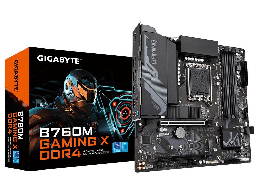 Материнская плата GigaByte B760M Gaming X DDR4 материнская плата gigabyte h510 h510m h