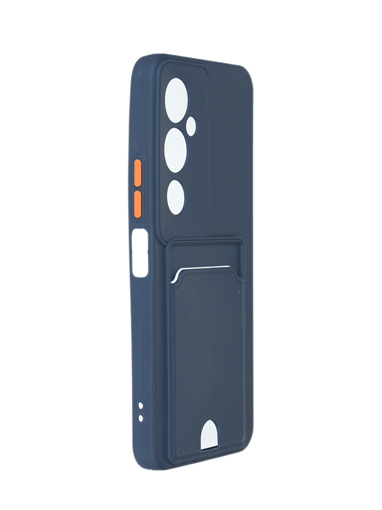 

Чехол Neypo для Tecno Pova 4 Pro Pocket Matte Silicone с карманом Dark Blue NPM57147, Tecno Pova 4 Pro